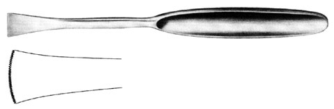 Ceramic Micro Kerrison Rongeur, Thin Footplates, Black Ceramic Coat, Small Handles, 9.0 Mm Opening, 40 Degree Up, 1.0 Mm Bite, 9" (22.9 Cm)